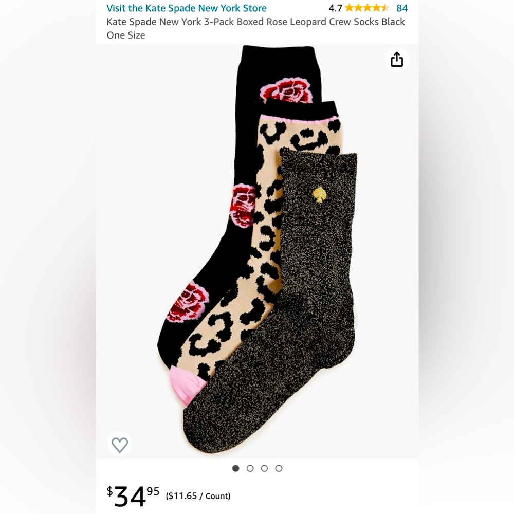 Kate Spade - NWT 3 Pairs of Socks